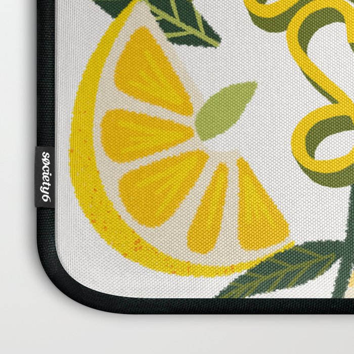 Easy Peasy Lemon Squeezy Citrus - Yellow & Green Palette Laptop Sleeve Gallery Image 3