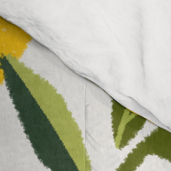 Easy Peasy Lemon Squeezy Citrus - Yellow & Green Palette Comforter Gallery Image 4