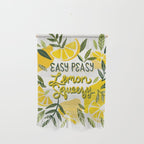 Easy Peasy Lemon Squeezy Citrus - Yellow & Green Palette Wall Hanging Gallery Image 1