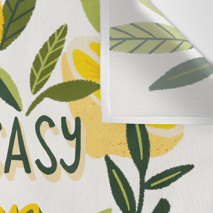 Easy Peasy Lemon Squeezy Citrus - Yellow & Green Palette Wall Tapestry Gallery Image 3