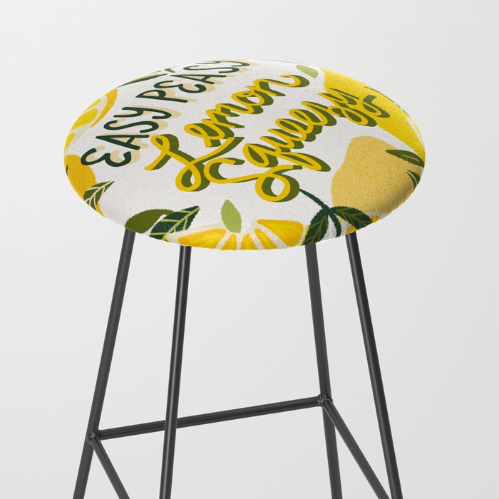 Easy Peasy Lemon Squeezy Citrus - Yellow & Green Palette Stool Gallery Image 2