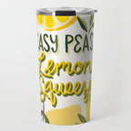 Easy Peasy Lemon Squeezy Citrus - Yellow & Green Palette Travel Mug Gallery Image 1