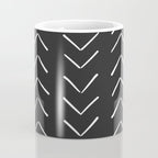 Boho Big Arrows in Black and White Coffee Mug Gallery Image 4