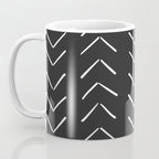 Boho Big Arrows in Black and White Coffee Mug Gallery Image 3