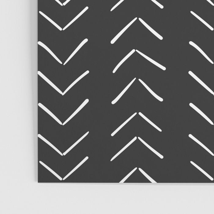 Boho Big Arrows in Black and White Poster Gallery Image 3