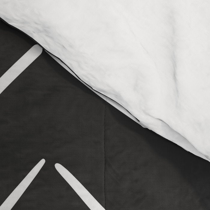 Boho Big Arrows in Black and White Comforter Gallery Image 4