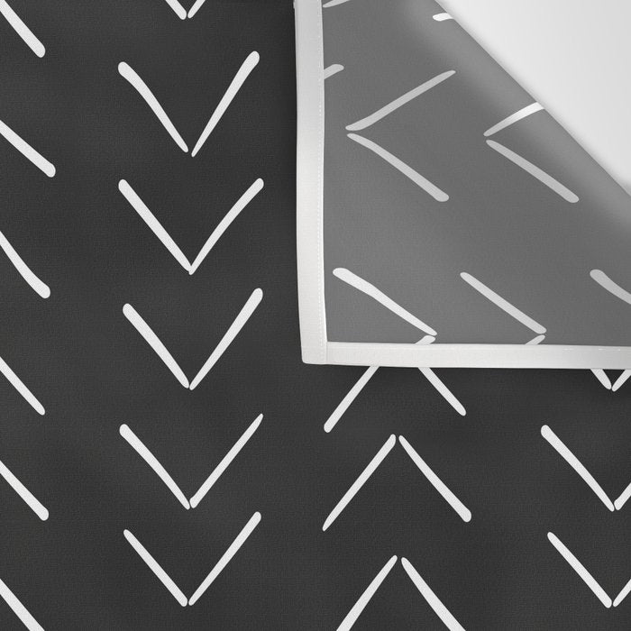 Boho Big Arrows in Black and White Wall Tapestry Gallery Image 3