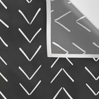 Boho Big Arrows in Black and White Wall Tapestry Gallery Image 3