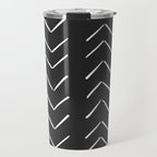 Boho Big Arrows in Black and White Travel Mug Gallery Image 1