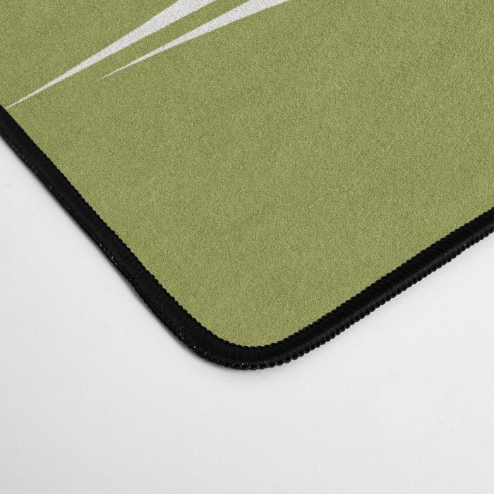 Mid Century Modern Leaves Green #society6 #buyart Desk Mat Gallery Image 4