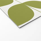 Mid Century Modern Leaves Green #society6 #buyart Welcome Mat Gallery Image 2