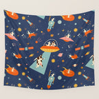 Cosmic dogs Wall Tapestry Gallery Image 4