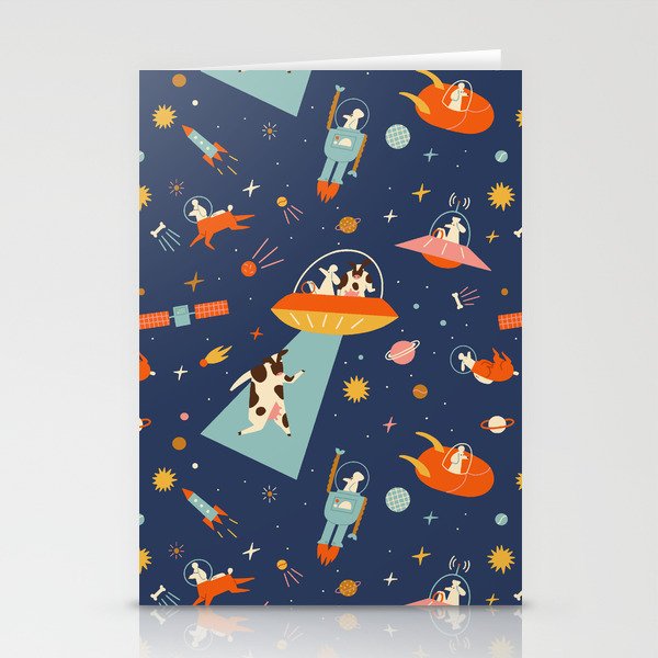 Cosmic dogs Stationery Card Gallery Image 1