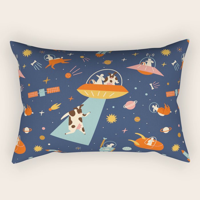 Cosmic dogs Rectangular Pillow Gallery Image 2