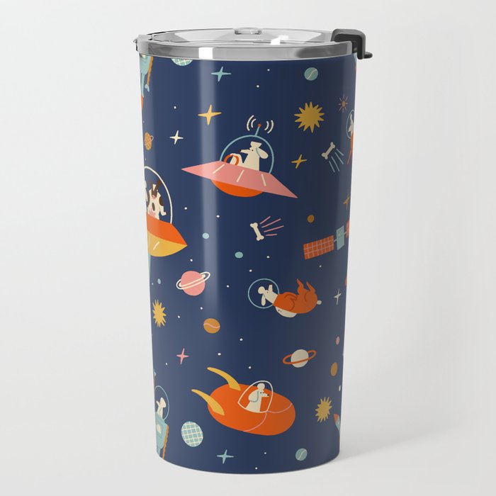 Cosmic dogs Travel Mug Gallery Image 2