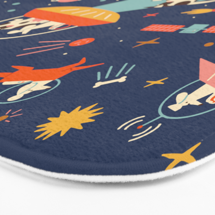 Cosmic dogs Bath Mat Gallery Image 3