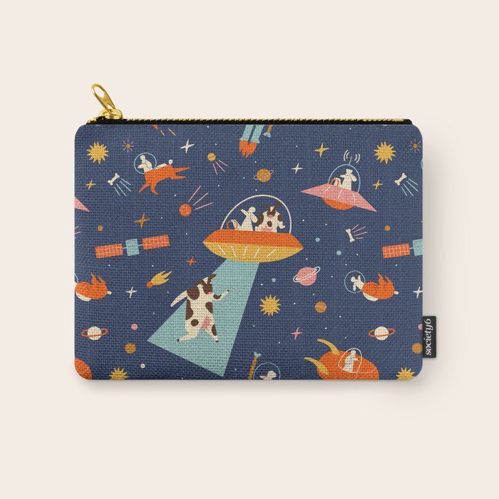 Cosmic dogs Carry All Pouch Gallery Image 1