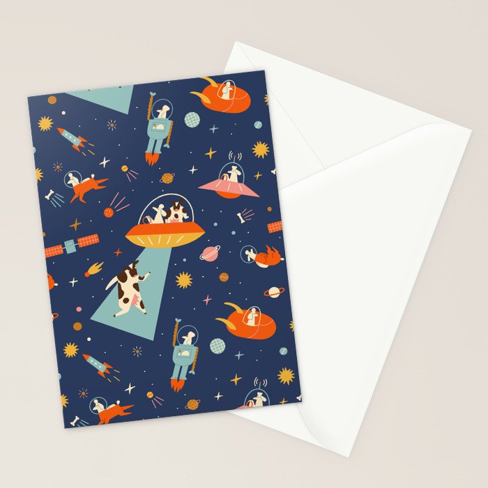Cosmic dogs Stationery Card Gallery Image 2