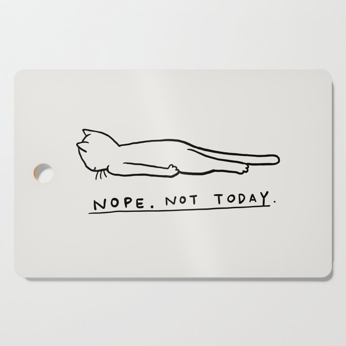 Nope, Not Today Cutting Board Gallery Image 1
