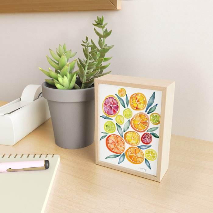 Sliced Citrus Watercolor Mini Art Print Gallery Image 2