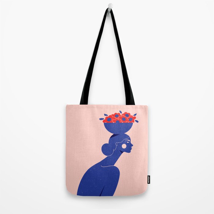Floral Bowl Tote Bag Gallery Image 2