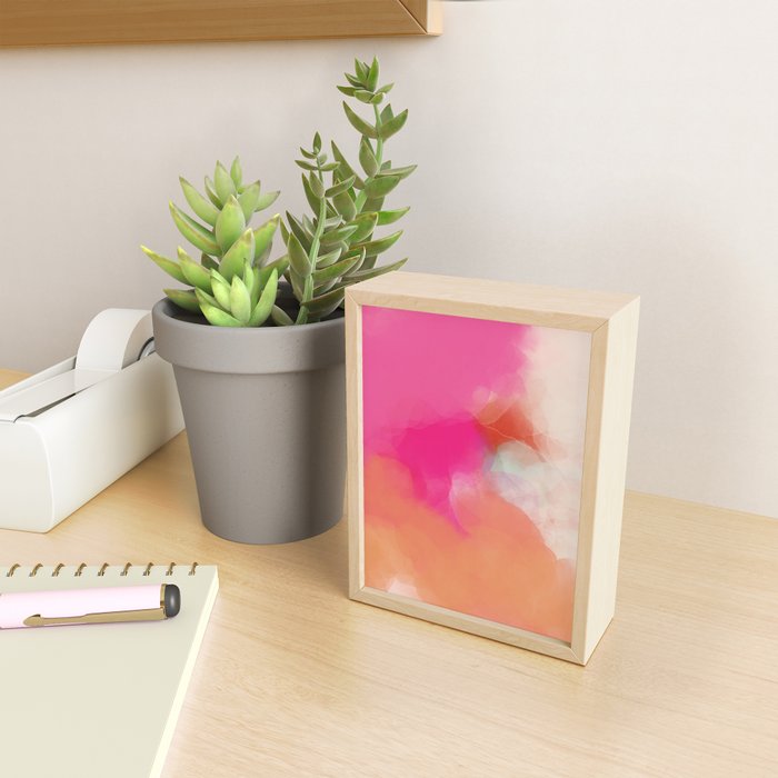 dreamy days in pink peach aquarell Mini Art Print Gallery Image 2