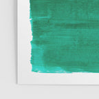 Emerald Green Tan Rothko Inspired Colourfield Squares Minimal Minimalist Mid Century Style by Ejaaz Haniff Poster Gallery Image 3