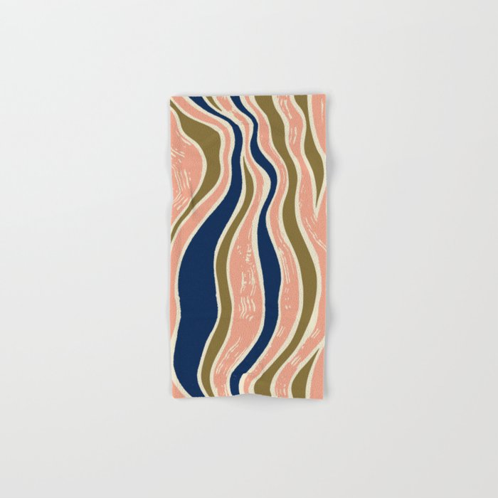 Earthy Rivers Cobalt Bath Towel Gallery Image 1