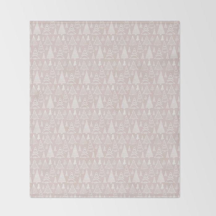 Whimsical Christmas trees Throw Blanket Gallery Image 2