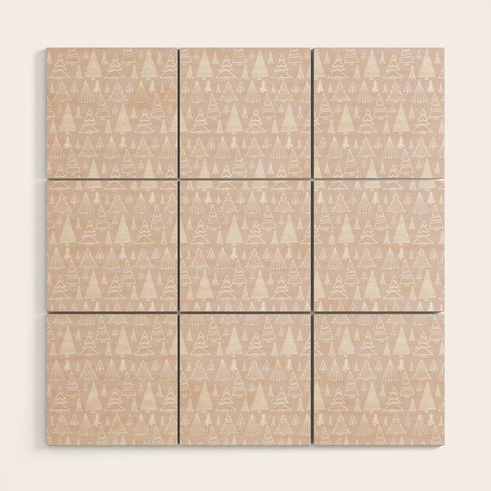 Whimsical Christmas trees Wood Wall Art Gallery Image 1
