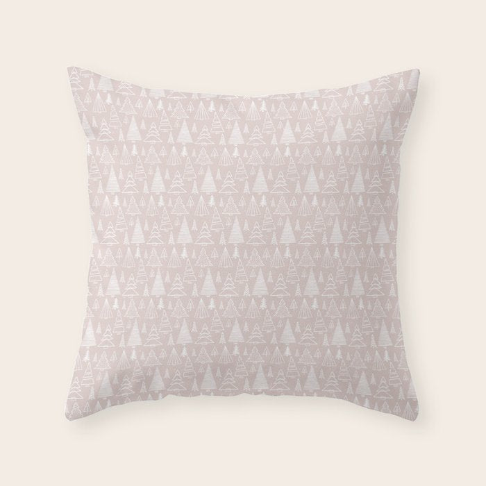 Whimsical Christmas trees Throw Pillow Gallery Image 6