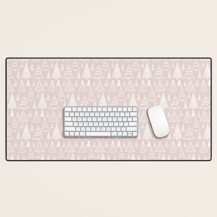 Whimsical Christmas trees Desk Mat Gallery Image 1