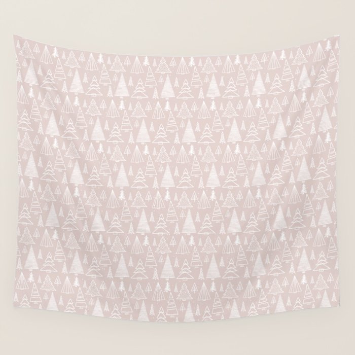 Whimsical Christmas trees Wall Tapestry Gallery Image 4