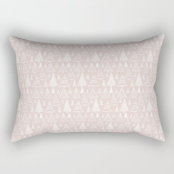 Whimsical Christmas trees Rectangular Pillow Gallery Image 2