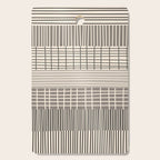 Neutral Finnish Patchwork Stripe Pattern Cutting Board Gallery Image 1