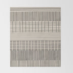 Neutral Finnish Patchwork Stripe Pattern Throw Blanket Gallery Image 2
