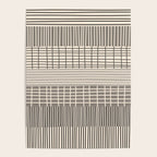 Neutral Finnish Patchwork Stripe Pattern Poster Gallery Image 4