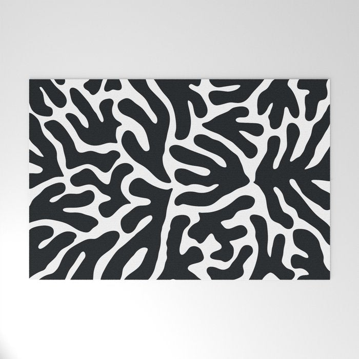 Henri Matisse Abstract Leaf Pattern Welcome Mat Gallery Image 1