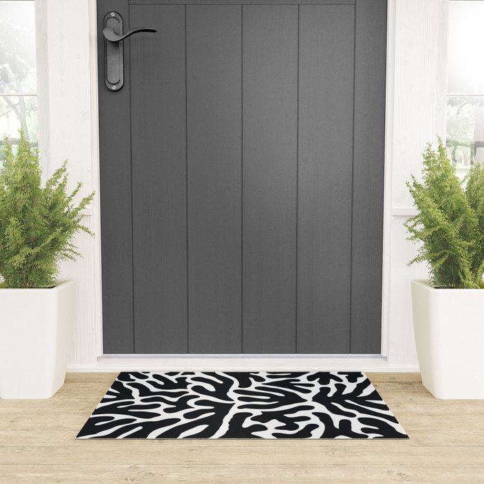 Henri Matisse Abstract Leaf Pattern Welcome Mat Gallery Image 3