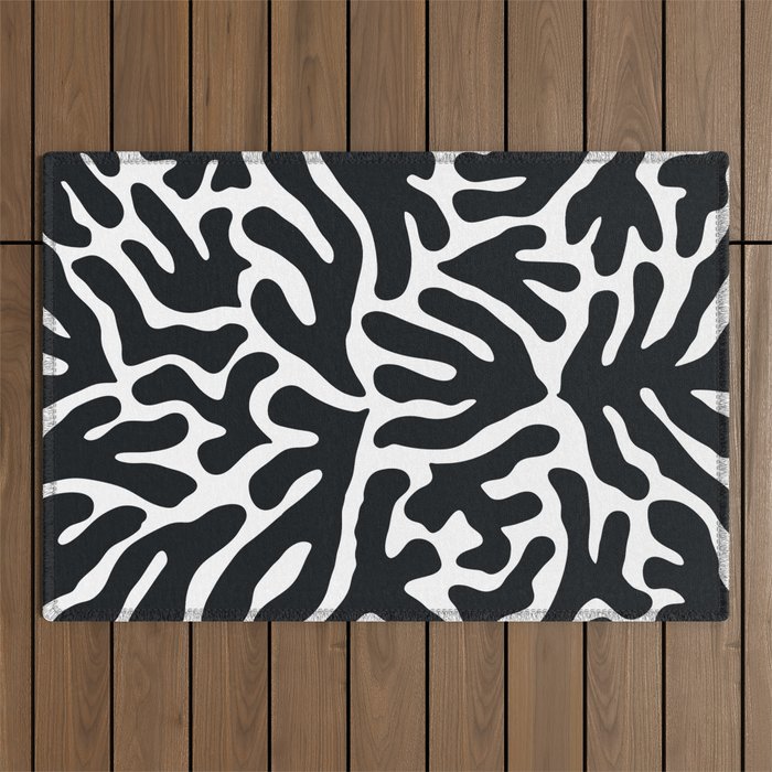 Henri Matisse Abstract Leaf Pattern Outdoor Rug Gallery Image 1
