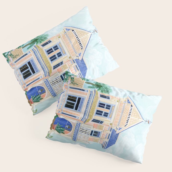Little Victorian House Pillow Sham Gallery Image 1