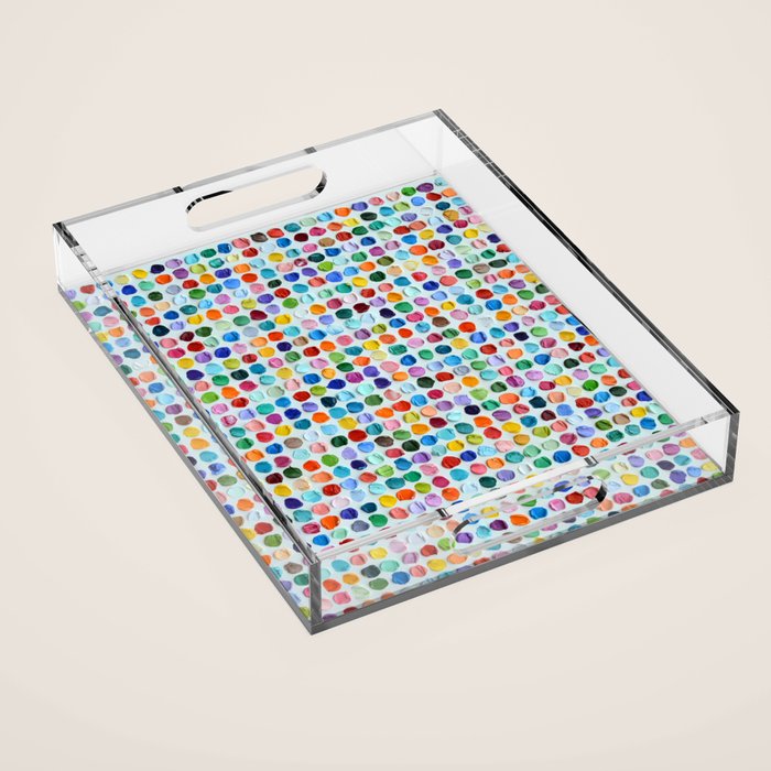 Candied Polka Daubs 2 Acrylic Tray Gallery Image 1