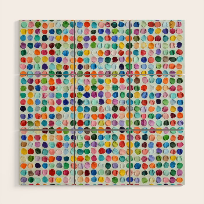 Candied Polka Daubs 2 Wood Wall Art Gallery Image 1