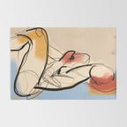 Female Figure Line Art 7 Rug Gallery Image 2