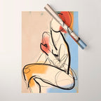 Female Figure Line Art 7 Wrapping Paper Gallery Image 1