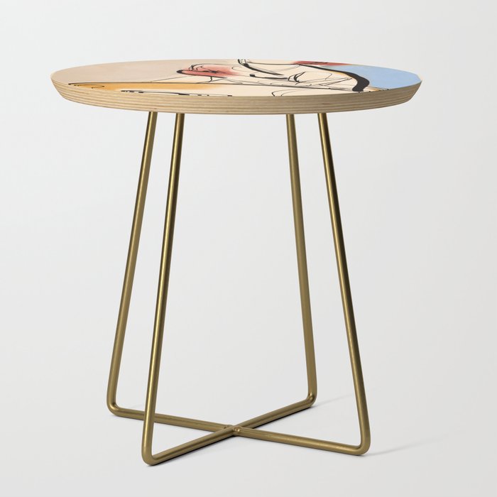 Female Figure Line Art 7 Side Table Gallery Image 1