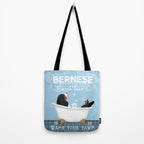Bernese Mountain Dog Berner Bath Soap bubble Bath clawfoot tub Tote Bag Gallery Image 2