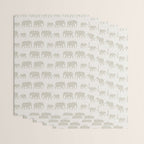 elephant march - beige Wrapping Paper Gallery Image 3