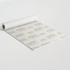 elephant march - beige Yoga Mat Gallery Image 2