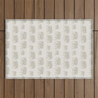 elephant march - beige Outdoor Rug Gallery Image 1